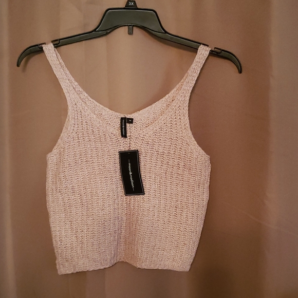 moon & madison Tops - Moon & Madison Jr Knit Crop Tank Top - Blush